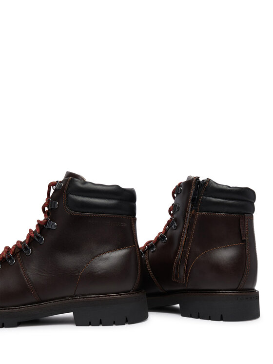 Tommy Hilfiger Kotníková obuv Tommy Hilfiger Elevated Outdoor Lth Wpm Boot FM0FM05995 Hnědá