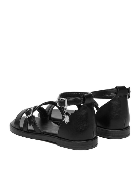 U.S. Polo Assn. Босоніжки U.S. Polo Assn. EO-ANGE001K/6Y1 Чорний