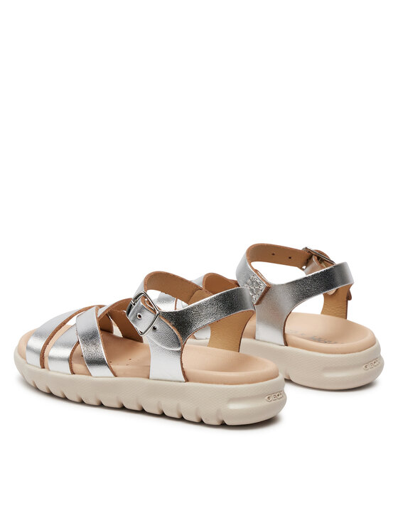Geox Sandále Geox J Sandal Soleima Gir J45GSA 000CF C1007 M Strieborná