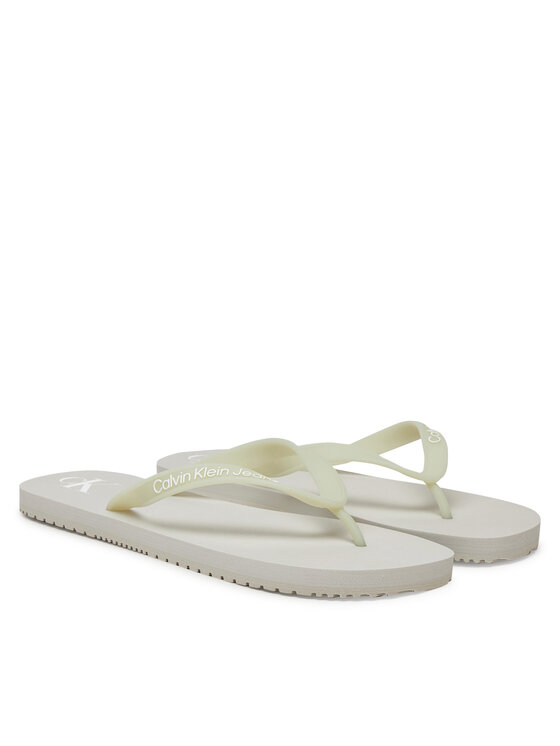 Calvin Klein Jeans Čības uz pirksta Calvin Klein Jeans Beach Sandal Transparent Tpu YM0YM01267 Pelēks