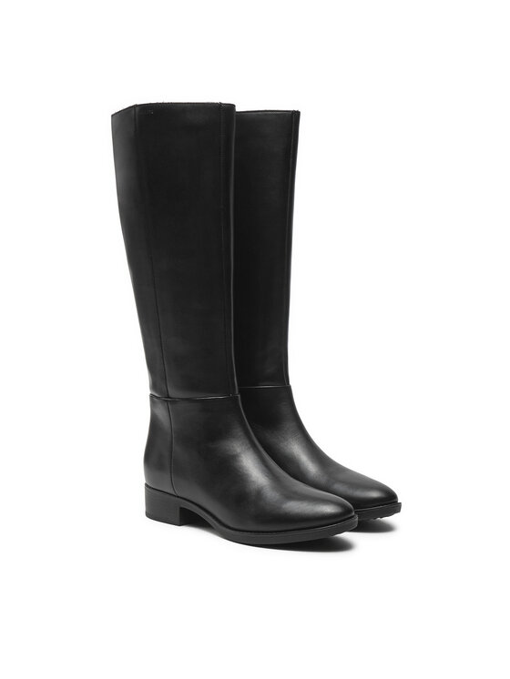 Geox Jātnieku tipa zābaki Geox D Felicity D D84G1D 00043 C9999 Melns