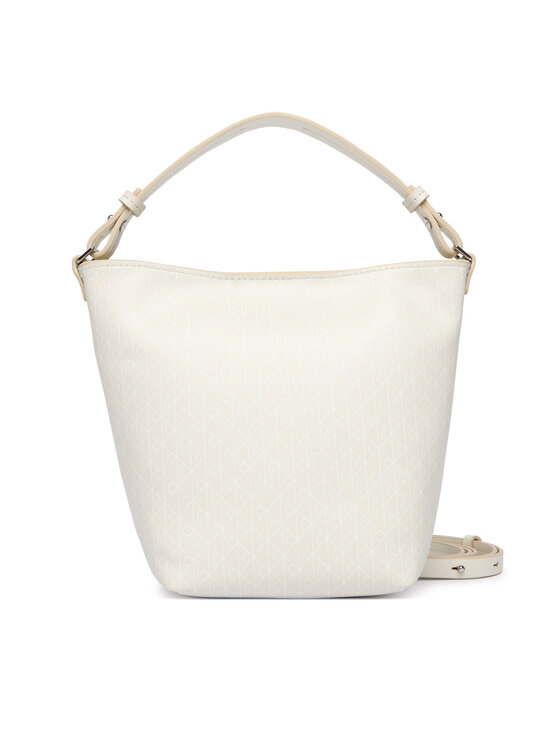 Calvin Klein Torebka Calvin Klein Emblem Aop Sm Bucket Crossbody LV04F3506G Biały