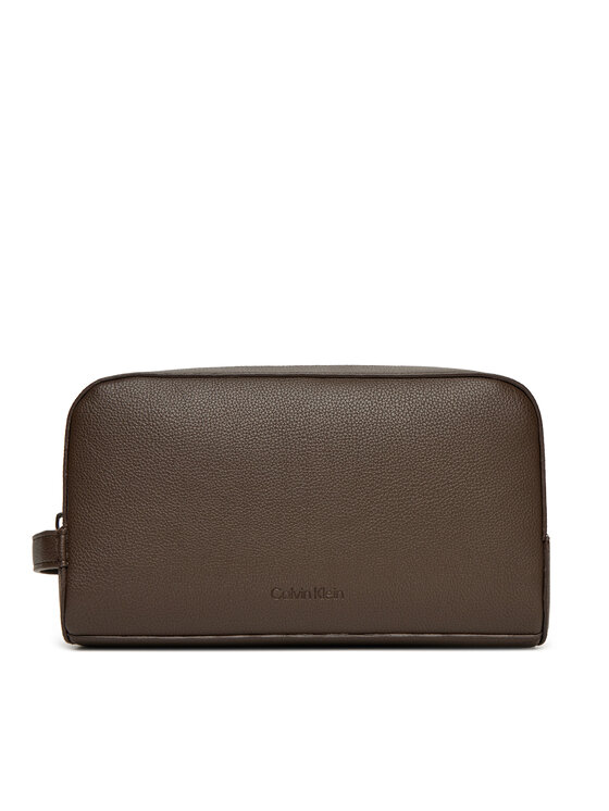Calvin Klein Kosmetický kufřík Calvin Klein Micropebble Washbag/Dopp Kit LV04D1036G Hnědá