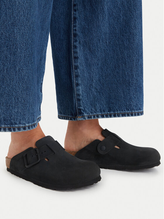 Birkenstock Klapki Birkenstock Boston Wire Buckle 1031575 Czarny