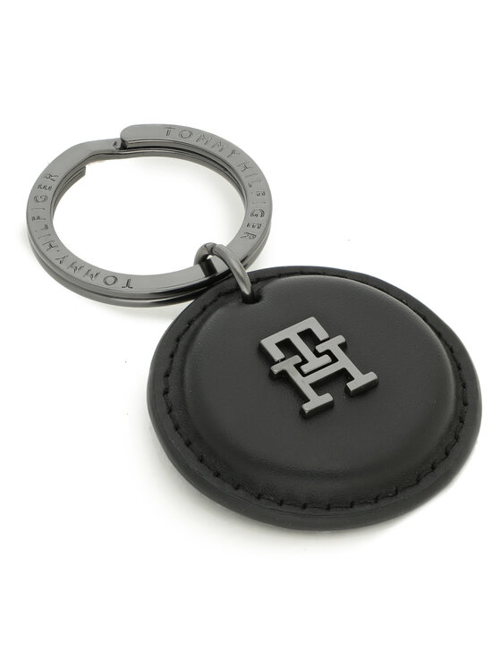 Tommy Hilfiger Pakabukas Tommy Hilfiger Th Modern Leather Key Fob AM0AM11439 Juoda