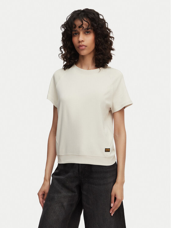 G-Star Raw G-Star Raw Camiseta Reglan D24512-D976 Crema Regular Fit
