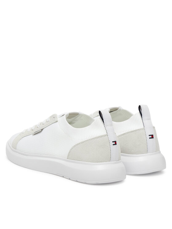 Tommy Hilfiger Sneakers Tommy Hilfiger Light Cupsole Knit Seasonal FM0FM05403 Alb