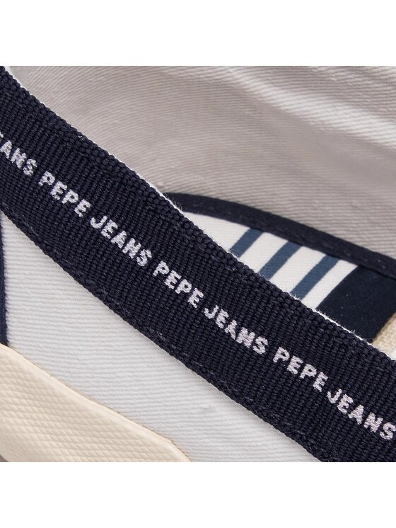 Pepe Jeans Espadryle Pepe Jeans Cruise Slip On Men PMS10277 Biały