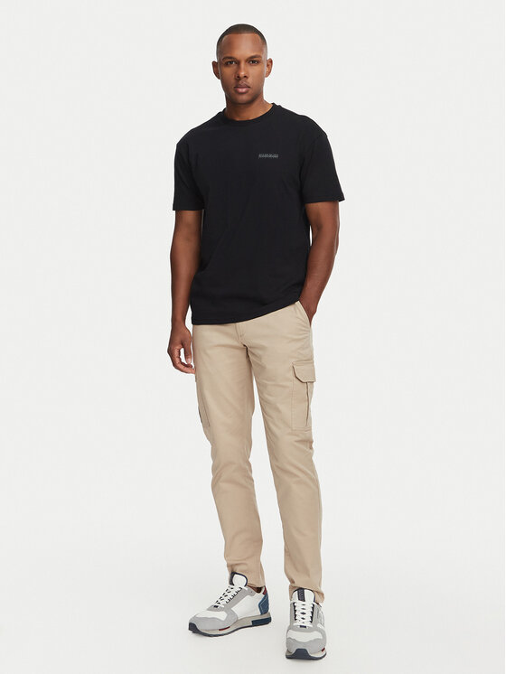 Napapijri Napapijri Camiseta Yourte NP0A8AU2 Negro Relaxed Fit