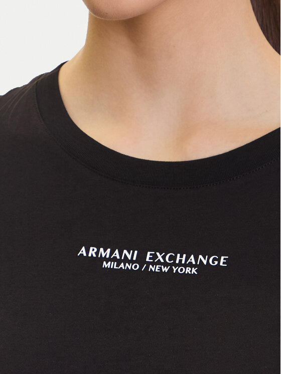 Armani Exchange Armani Exchange Футболка XW001455 AF10356 UC001 Чорний Slim Fit