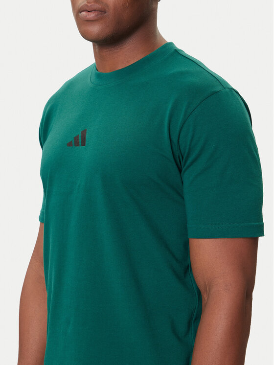 adidas adidas Футболка Essentials Small Logo JF1096 Зелений Regular Fit