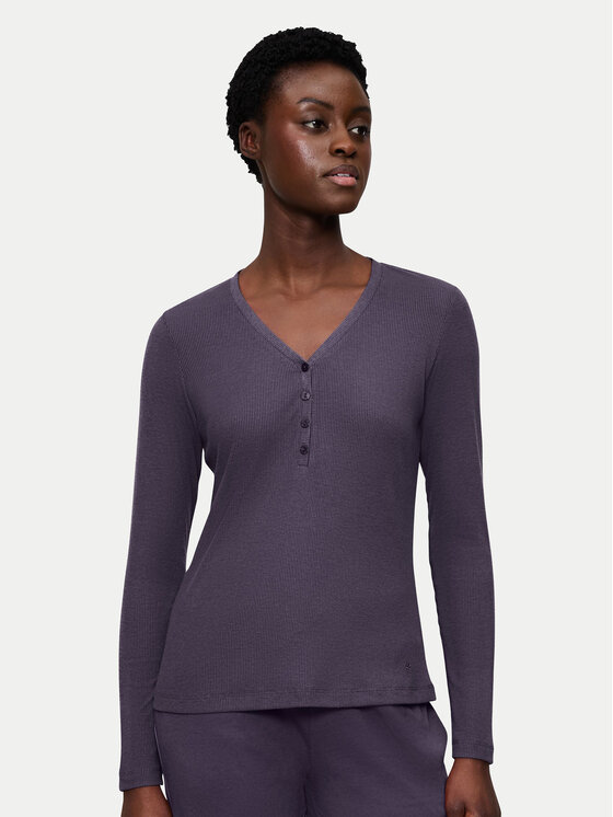 Triumph Triumph Pidžamska bluza Mix&Match 10225031 Tamnoplava Regular Fit