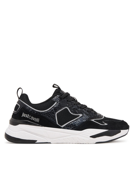 Just Cavalli Снікерcи Just Cavalli Fondo Nevada Dis 2 79QA3SD1 ZSD37 Чорний