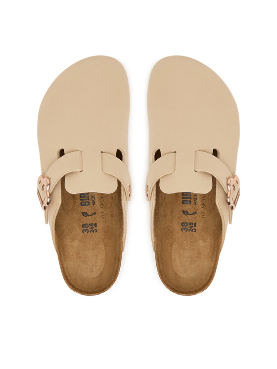 Birkenstock Шльопанці Birkenstock Boston Flower Buckle 1030630 D Бежевий