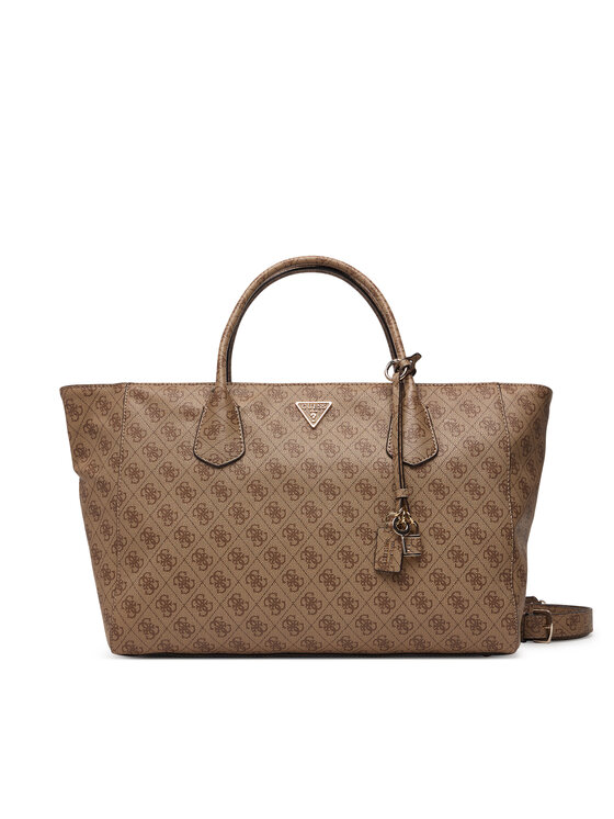 Guess Ročna torba Guess Marissa Logo HWSG24 82240 Svetlo rjava