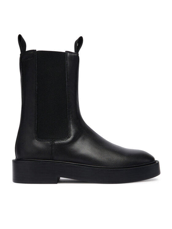 Calvin Klein Bokacsizma Calvin Klein Convate Welt Chelsea Lth YW0YW01905 Fekete