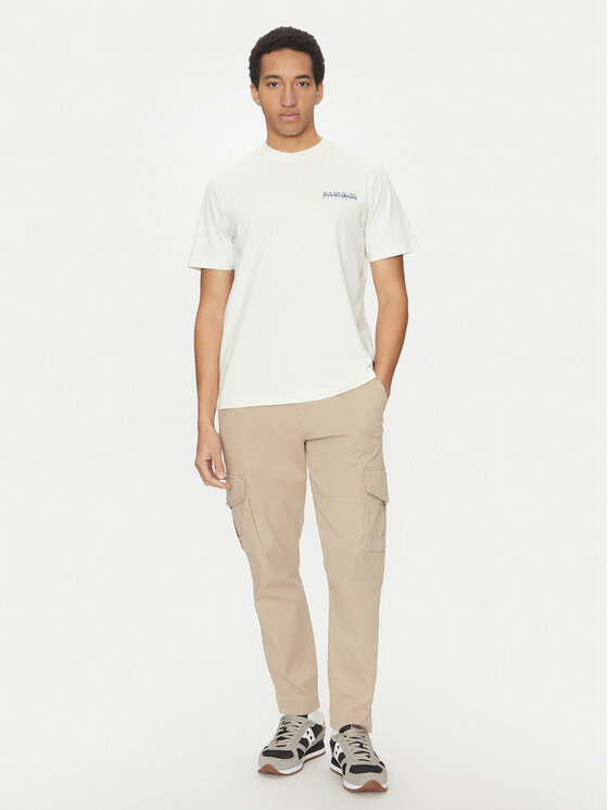 Napapijri Napapijri Футболка S-Sovana NP0A4IE4 Білий Regular Fit