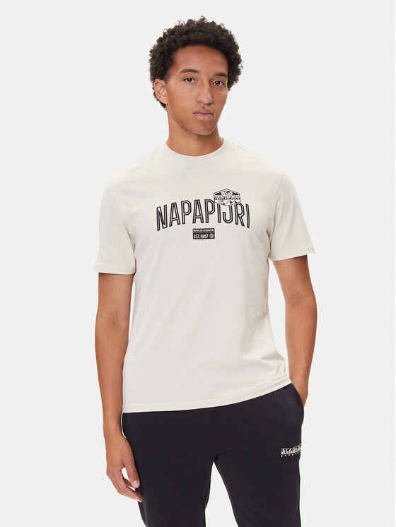 Napapijri Napapijri Camiseta S-Funes Ss NP0A88UA Beis Regular Fit