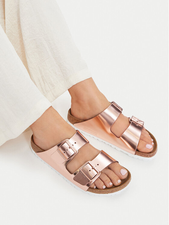Birkenstock Šľapky Birkenstock Arizona Metallic 0952093 Ružová