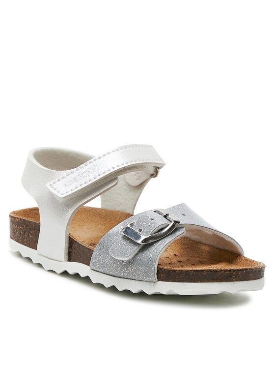 Geox Basutės Geox B Sandal Chalki Girl B922RA 0NFKC C0007 M Balta