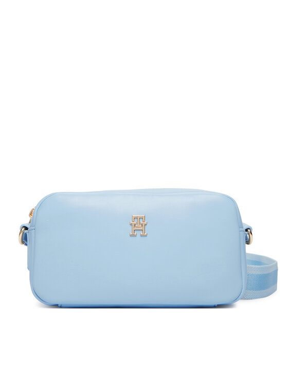 Tommy Hilfiger Ročna torba Tommy Hilfiger Th Essential Camera Bag AW0AW18370 Svetlo modra