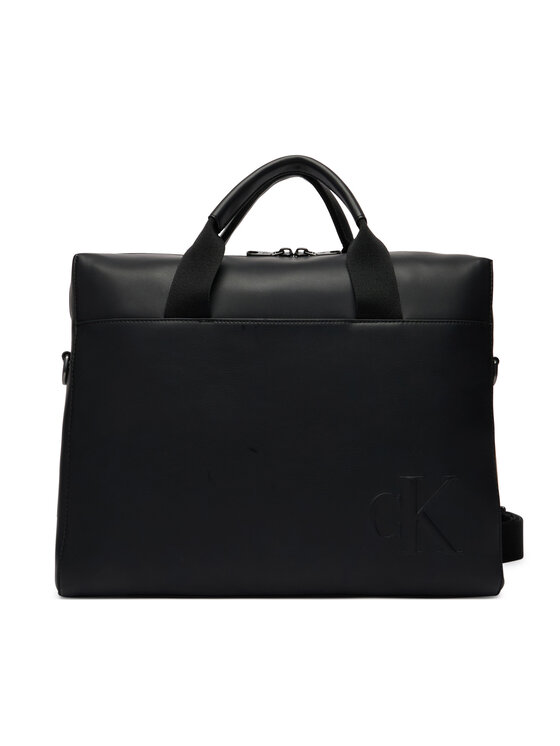 Calvin Klein Geantă pentru laptop Calvin Klein Bold Ck Commuter LV04D3312G Negru
