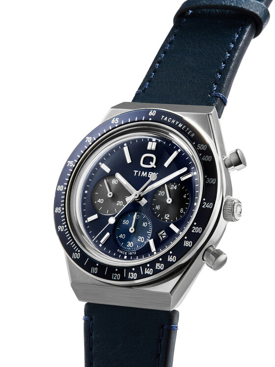 Timex Годинник Timex Q Diver Inspired Chronograph TW2Y36100 Cиній