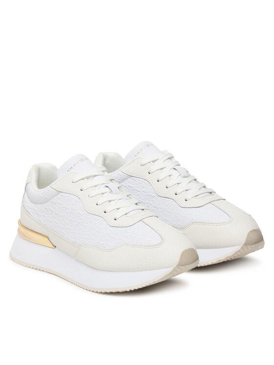 Tommy Hilfiger Zapatillas Tommy Hilfiger Th Chic Monogram Runner FW0FW09464 Blanco