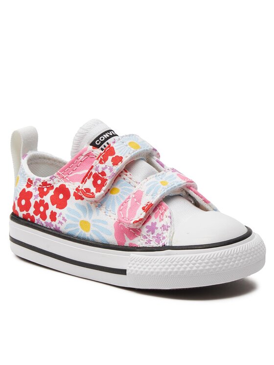 Converse Scarpe da ginnastica Converse Chuck Taylor All Star Easy On Floral Ox A06340C Bianco