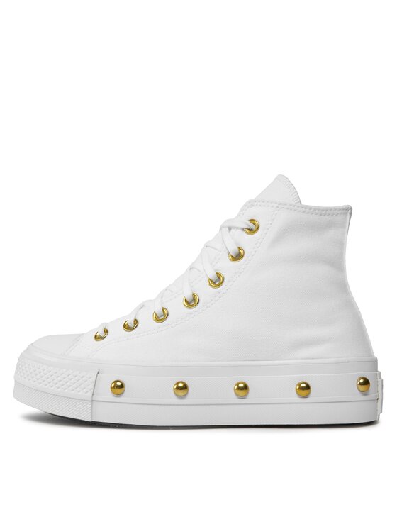 Converse Scarpe da ginnastica Converse Chuck Taylor All Star Lift Platform Star Studded A06787C Bianco