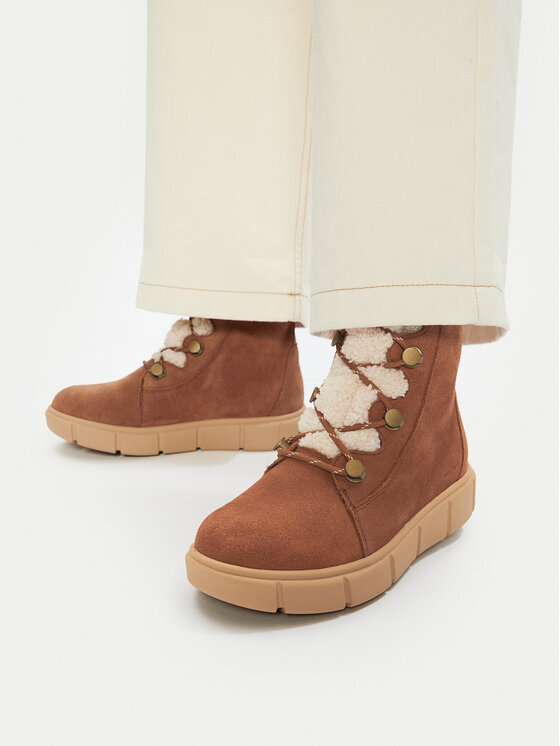 Sorel Šnurovacia obuv Sorel Explorer III Joan 2077981242 Hnedá