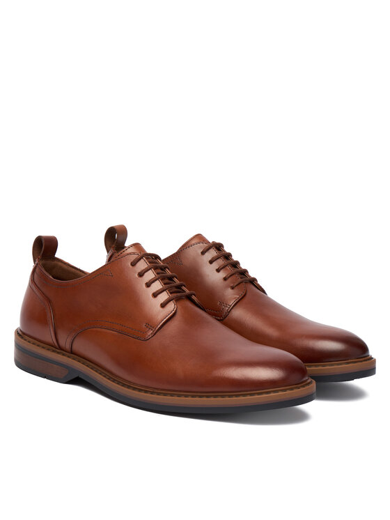 Clarks Туфлі Clarks Aldwin Lace 26183252 Коричневий