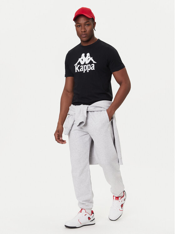 Kappa Kappa Camiseta Authentic 361N6QW Negro Regular Fit