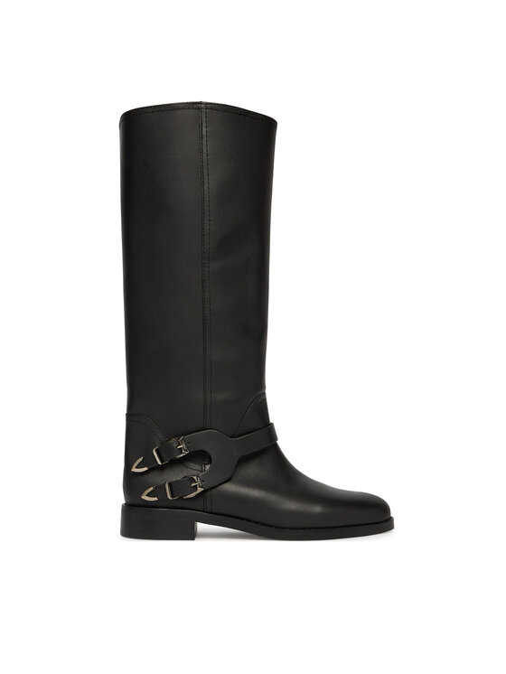 PINKO Kozačky ve vojenském stylu PINKO Cheval 02 SD0635P001 Černá