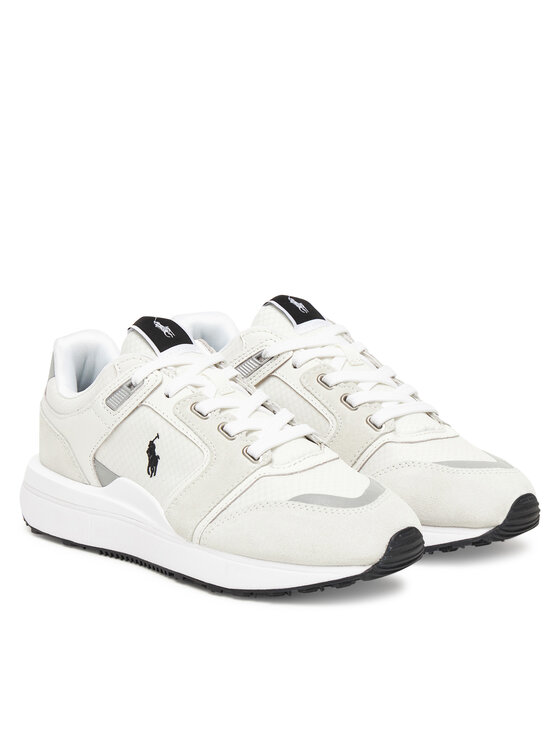 Polo Ralph Lauren Снікерcи Polo Ralph Lauren Train 89 V2 Suede-Paneled Sneaker 809973974001 Білий