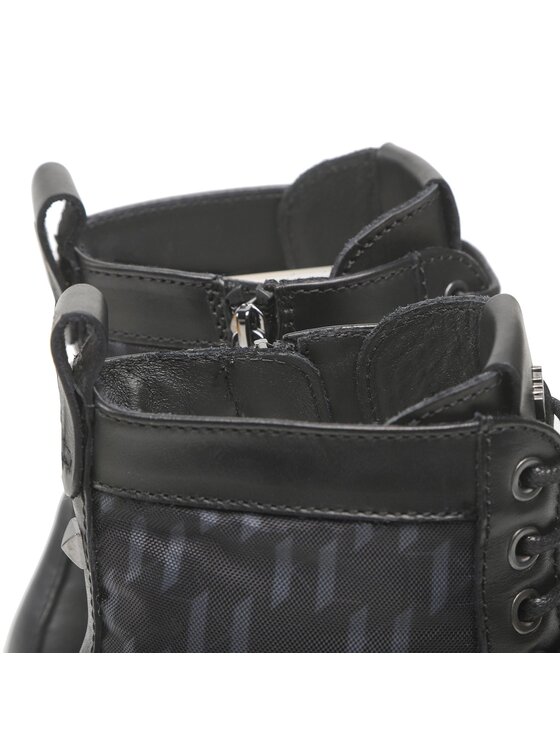 KARL LAGERFELD Outdoorová obuv KARL LAGERFELD KL11256 Čierna