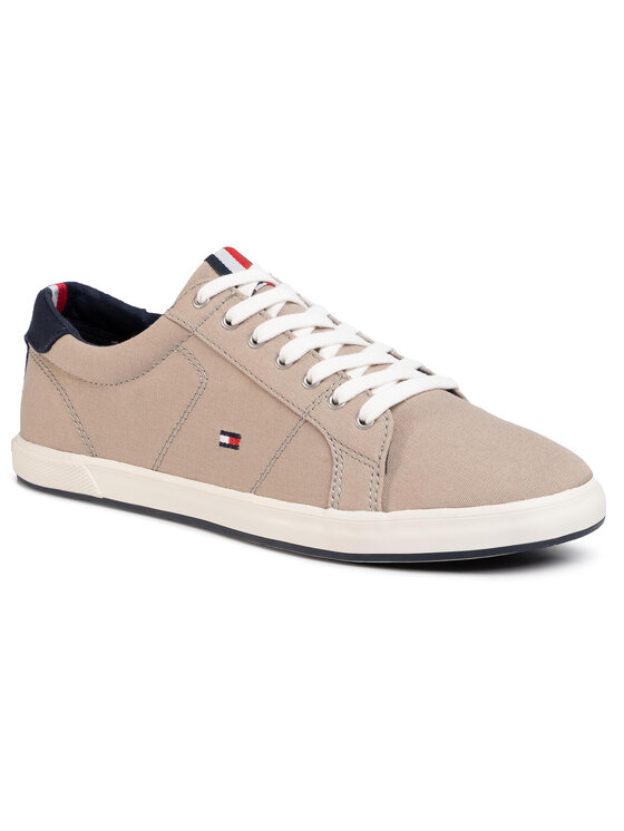 Tommy Hilfiger Πάνινα παπούτσια Tommy Hilfiger Iconic Long Lace Sneaker FM0FM01536AEP Μπεζ