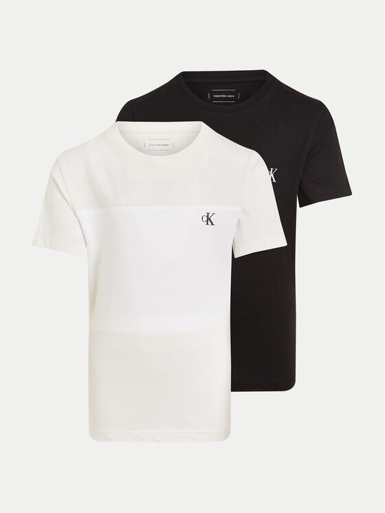 Calvin Klein Jeans Calvin Klein Jeans Komplet t-shirt majic﻿ Color Block IB0IB02441 Pisana Regular Fit