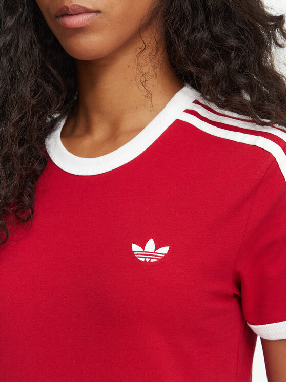 adidas adidas Camiseta 3-Stripes Slim KS4779 Rojo Regular Fit