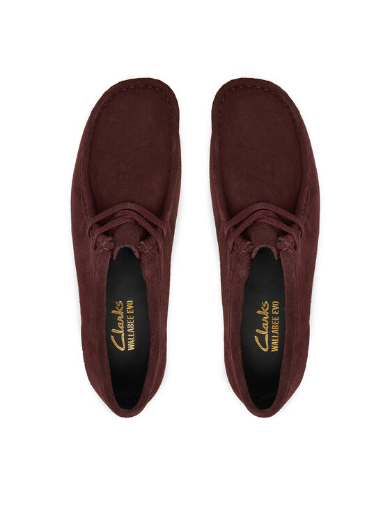 Clarks Туфлі Clarks WallabeeEVOSh 26184611 Бордовий