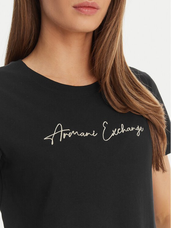 Armani Exchange Armani Exchange Футболка XW000839 AF10356 MC021 Чорний Regular Fit
