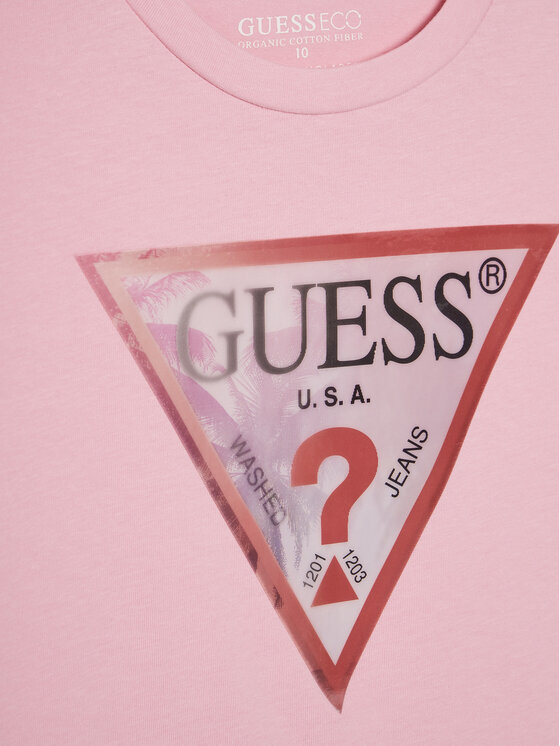 Guess Guess Футболка J5GI34 K6YW4 Рожевий Oversize