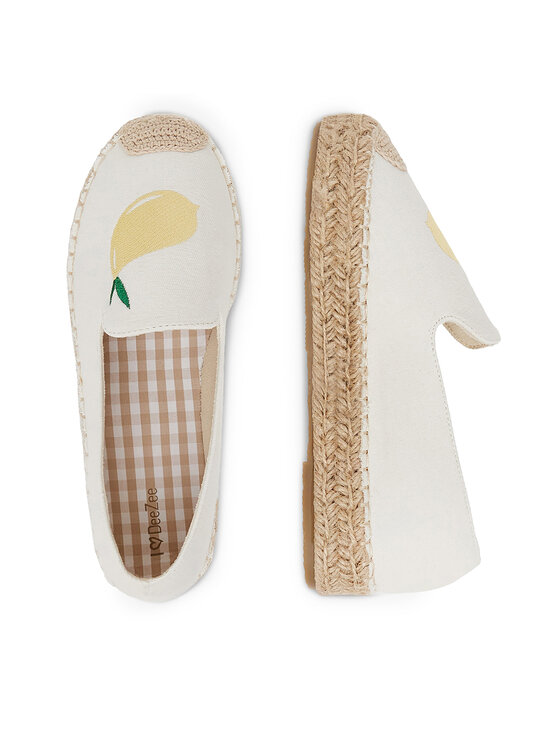 DeeZee Espadrilky DeeZee 8-807-2 Biela