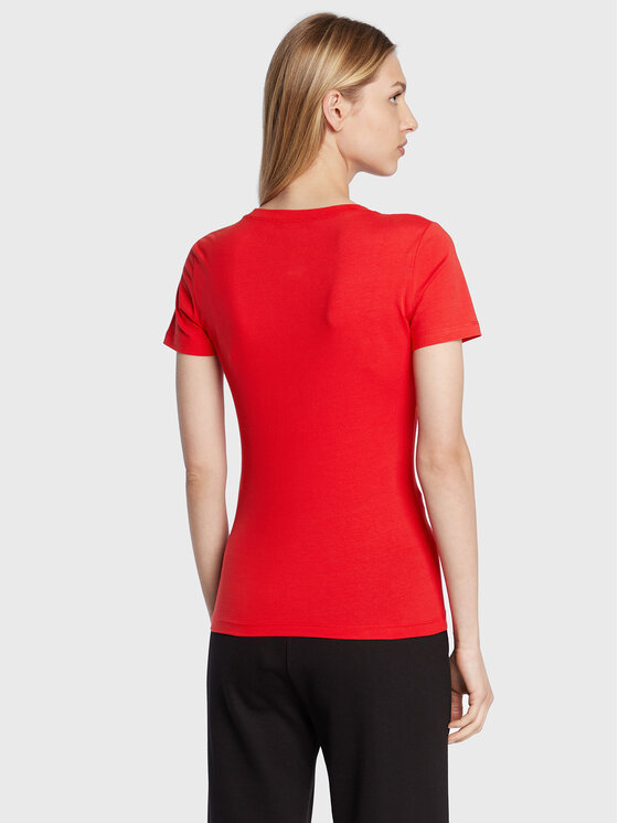 LOVE MOSCHINO LOVE MOSCHINO Футболка W4H1932E 1951 Червоний Slim Fit