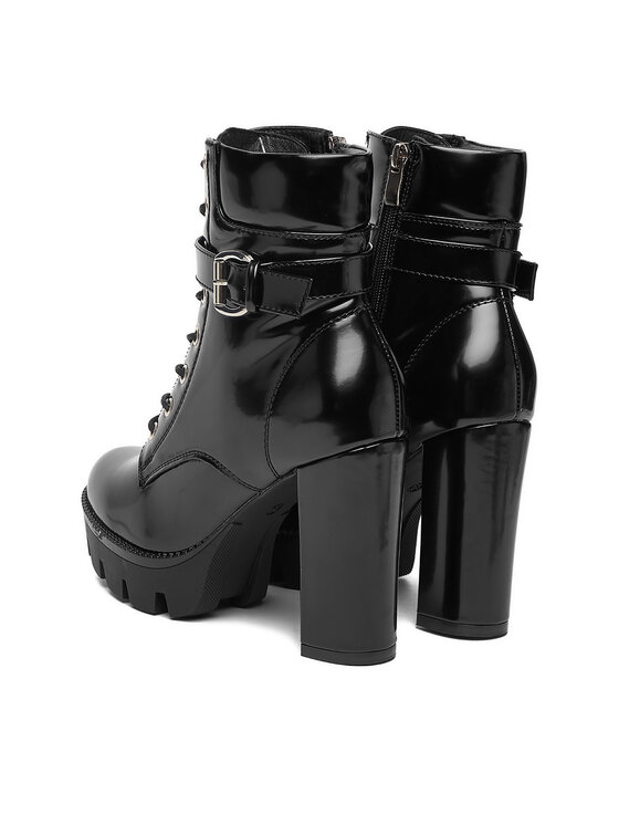 DeeZee Botines planos DeeZee 23756-1 Negro