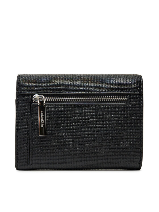 Calvin Klein Peněženka Calvin Klein Ck Daily Medium Trifold_Tex K60K612945 Černá