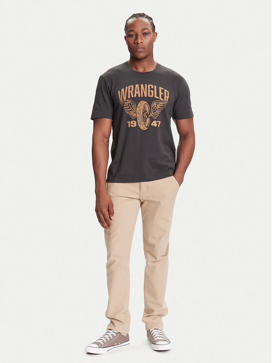 Wrangler Wrangler Camiseta Americana 112371478 Gris Regular Fit