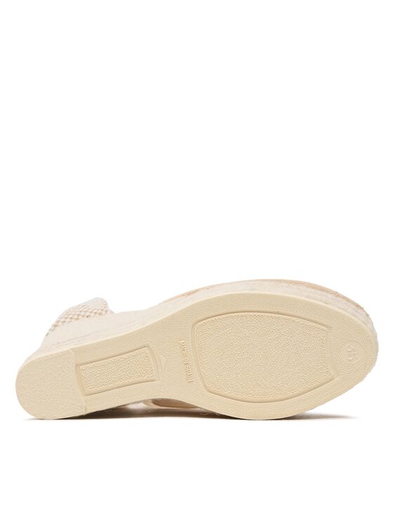 Manebi Еспадрильї Manebi Soft Suede Wedge Espadrilles M 1.1 WV Бежевий