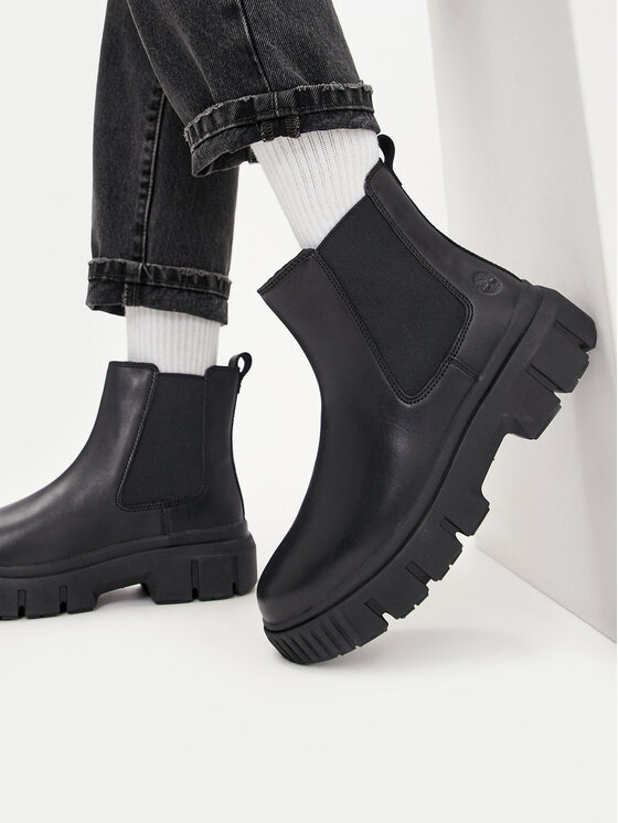 Timberland Členková obuv s elastickým prvkom Timberland Greyfield Chelsea TB0A5ZCG0011 Čierna