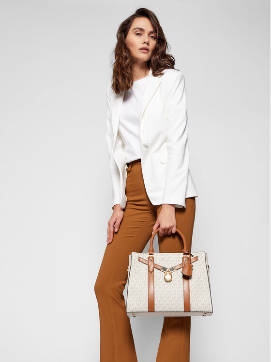 MICHAEL Michael Kors Дамска чанта MICHAEL Michael Kors Hamilton 30F9G0HS3B Бял